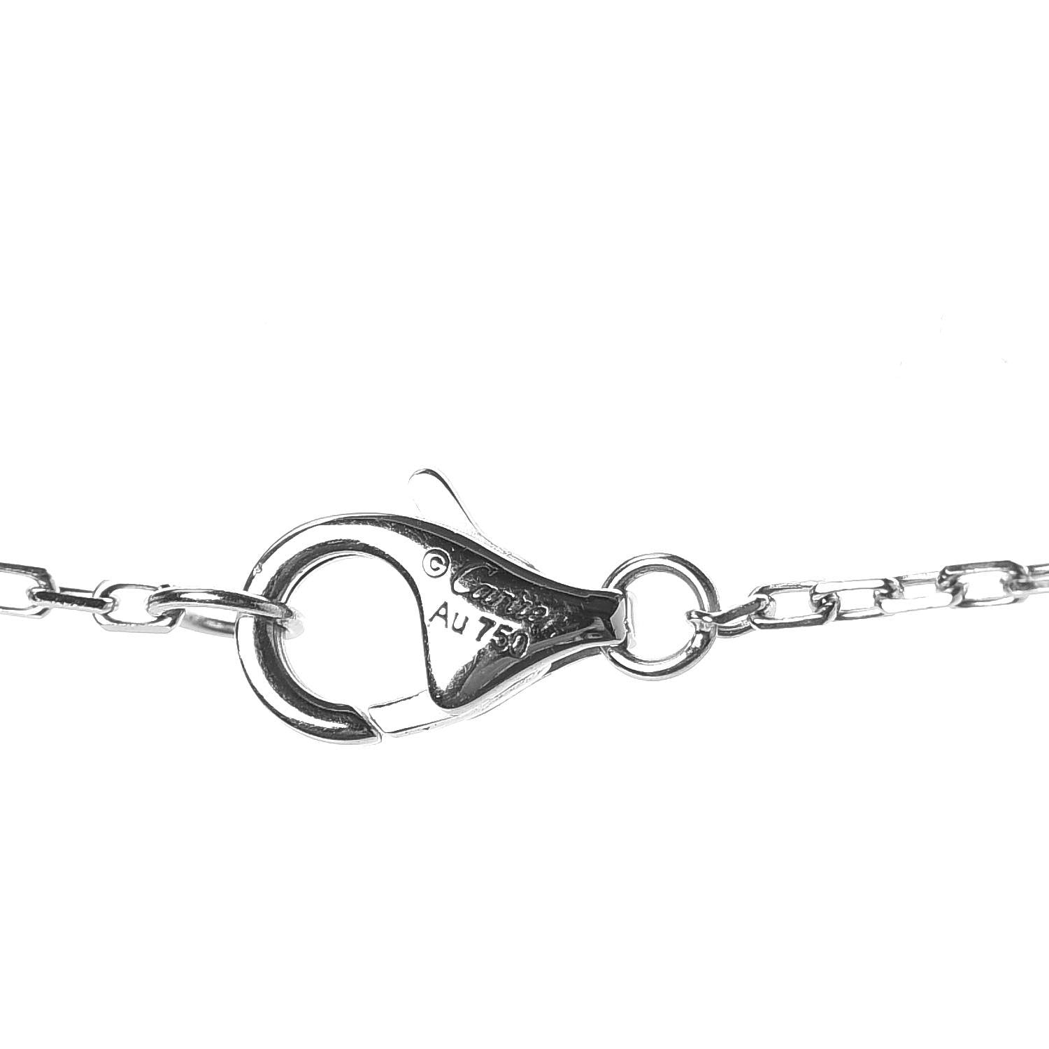 Cartier 18K White Gold Diamond Juste Un Clou Paved Pendant Necklace 5 of 7