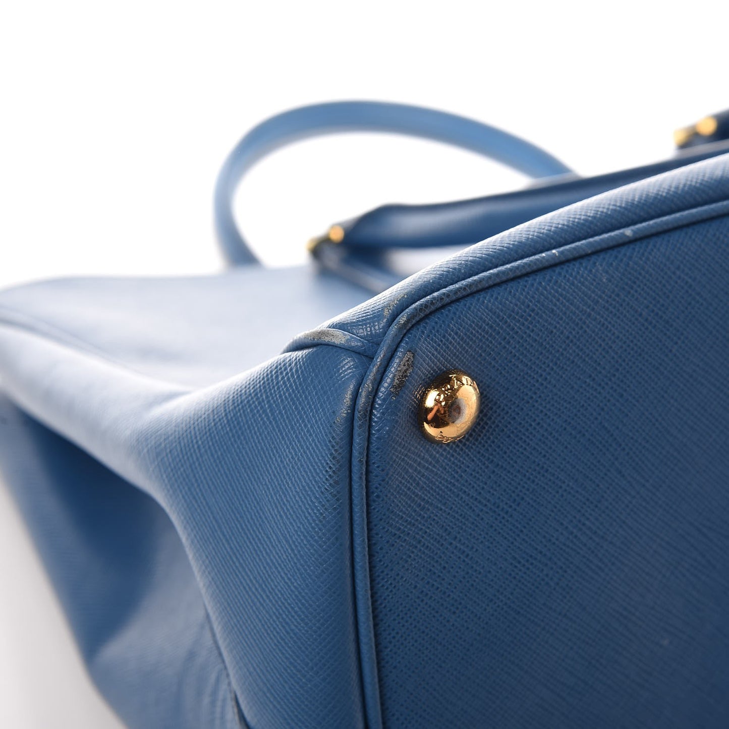 Saffiano Large Galleria Double Zip Tote Cobalto