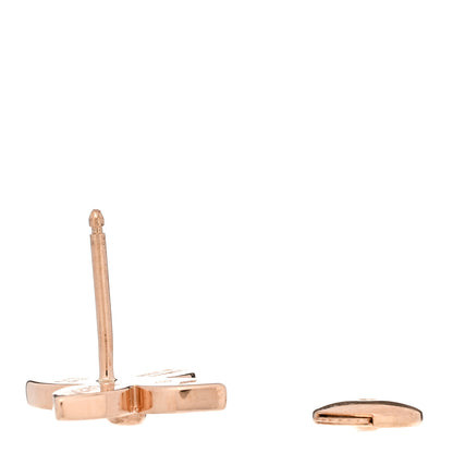 Louis Vuitton 18K Pink Gold Diamond Star Blossom Single Stud Earring 3 of 4