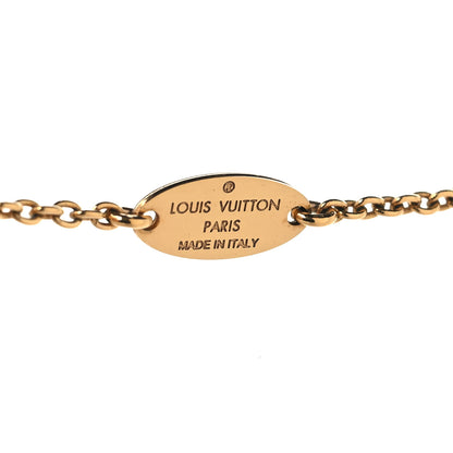 Louis Vuitton Brass Essential V Necklace Gold 4 of 6