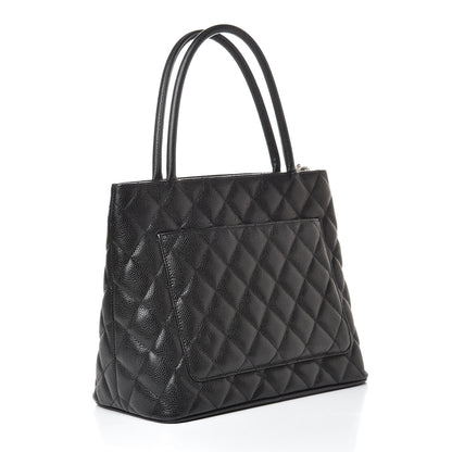 Chanel Caviar Quilted Medallion Tote Black 3 of 15