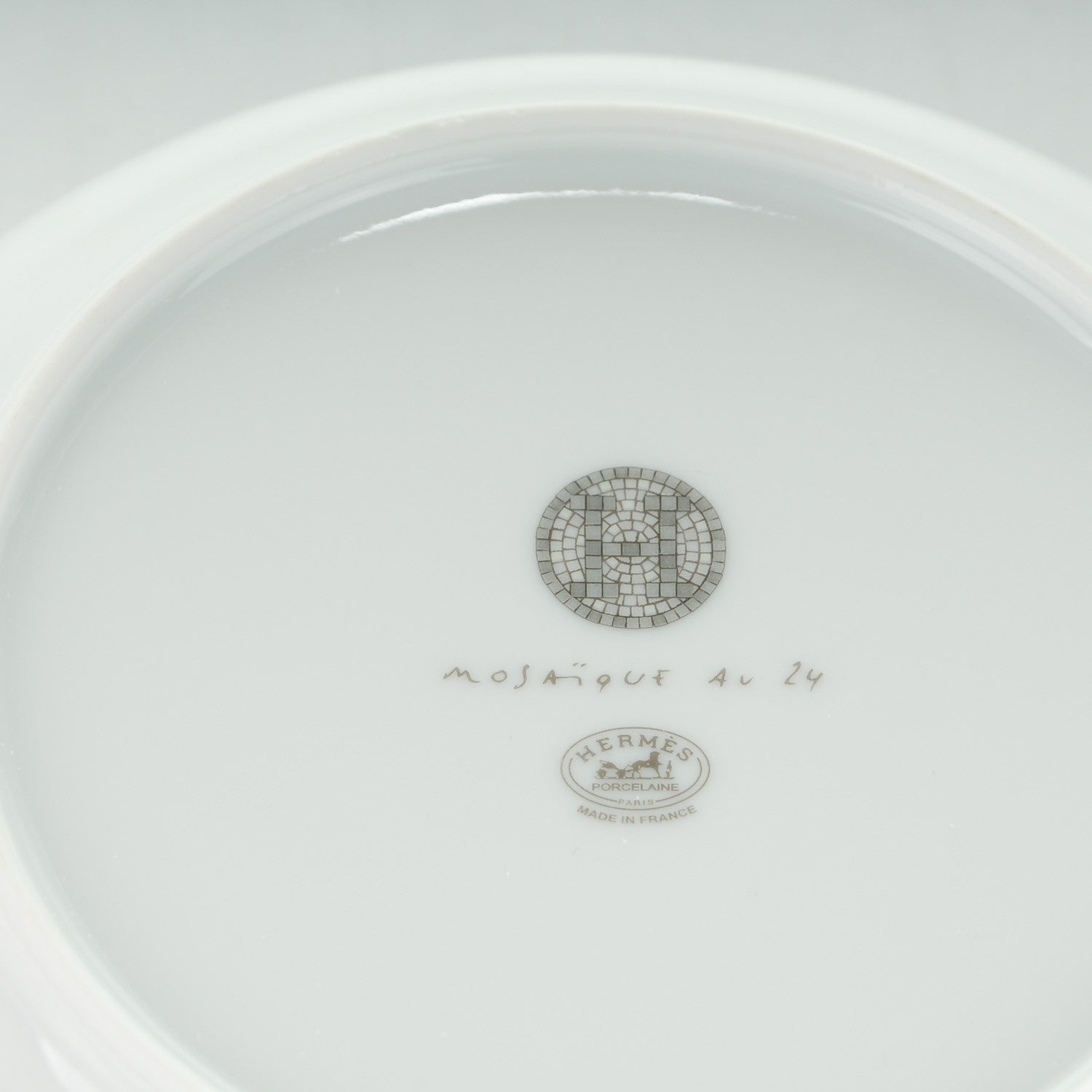 Hermes Porcelain Mosaique Au 24 Platine Cereal Bowl Set of 2 6 of 7
