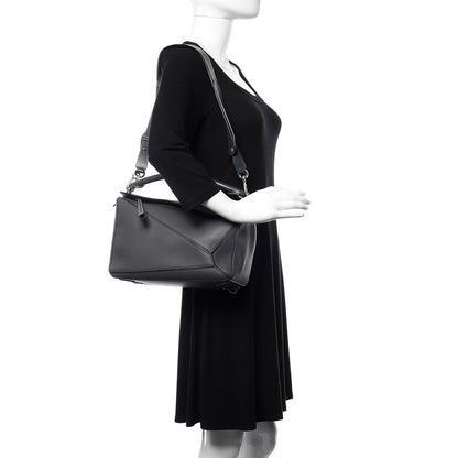 Loewe Calfskin Puzzle Bag Grey 2 of 9