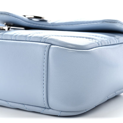 Gucci Lambskin Matelasse Small GG Marmont Shoulder Bag Porcelain Light Blue 10 of 10