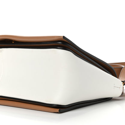 Celine Shiny Smooth Calfskin Medium Frame Shoulder Bag Tan Optic White 9 of 11