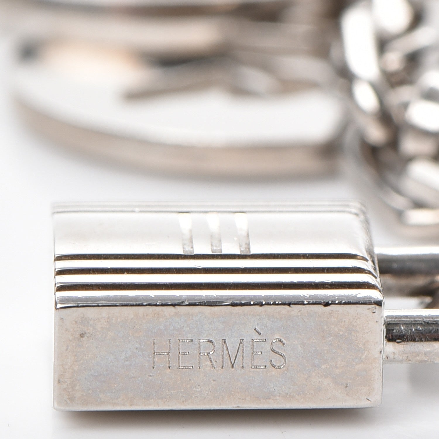Hermes Palladium Breloque Bag Charm 3 of 4