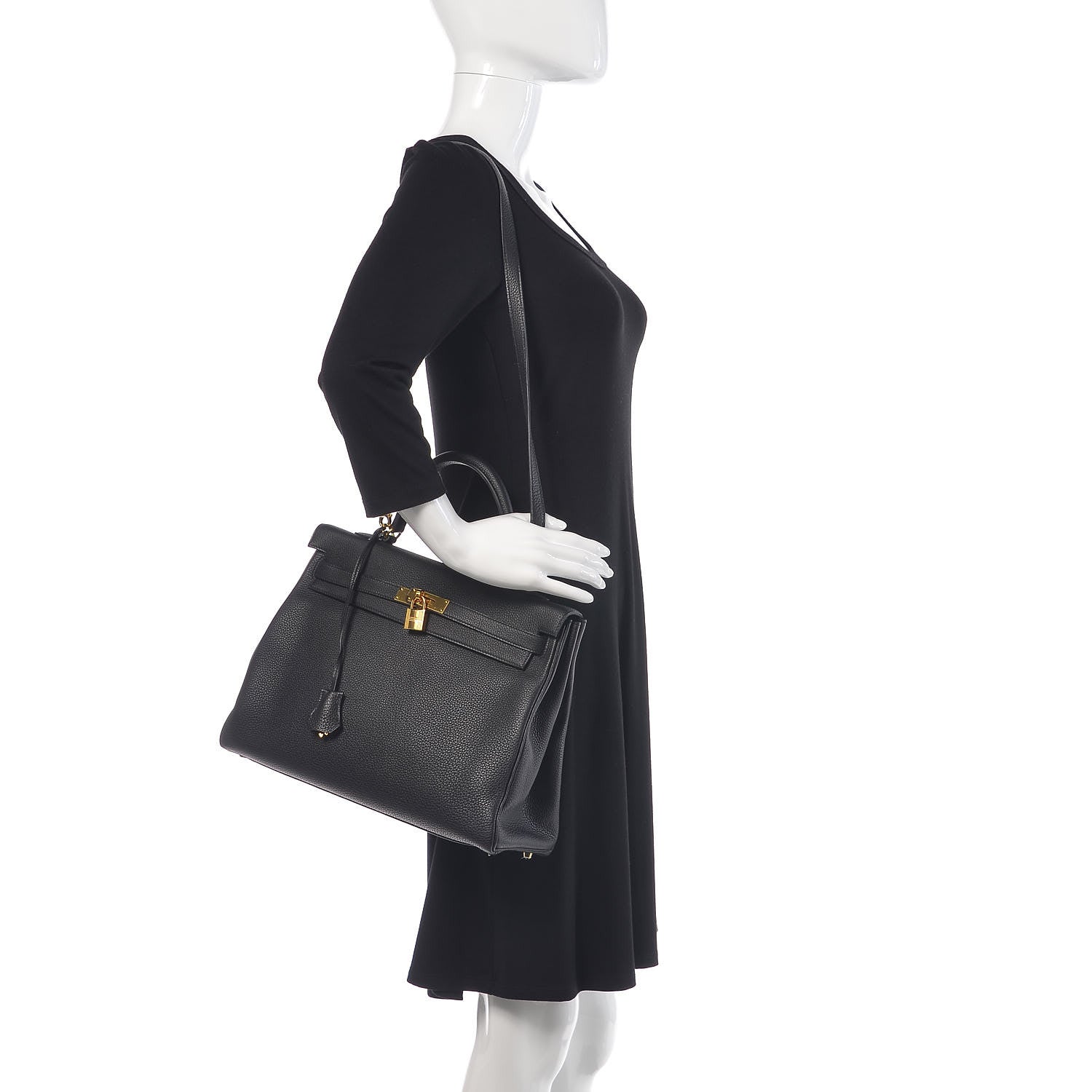 Hermes Togo Kelly Retourne 35 Black 2 of 36
