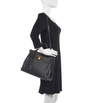 Hermes Togo Kelly Retourne 35 Black 2 of 36
