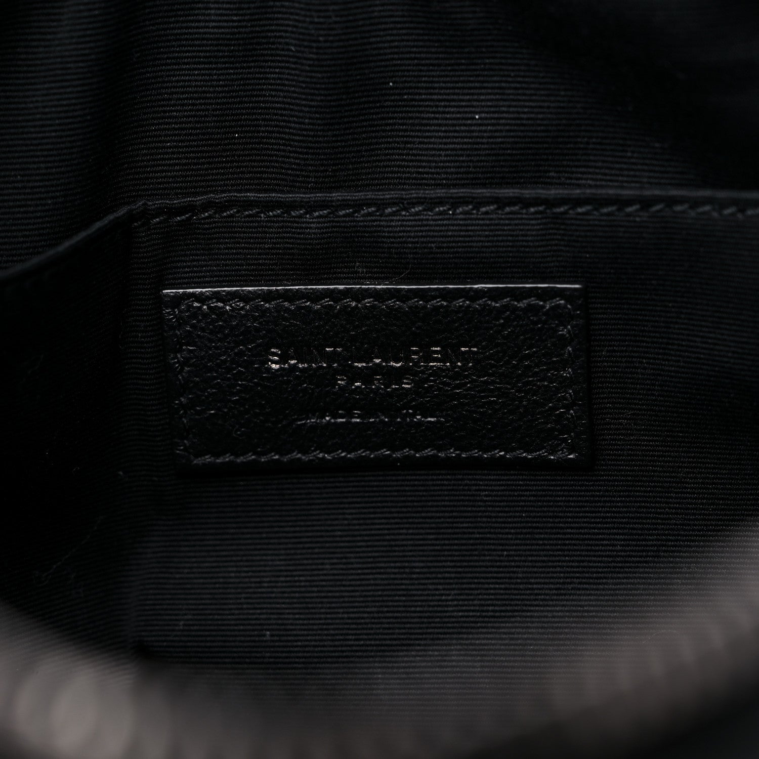 Saint Laurent Calfskin Matelasse Monogram Lou Camera Bag Black 6 of 9