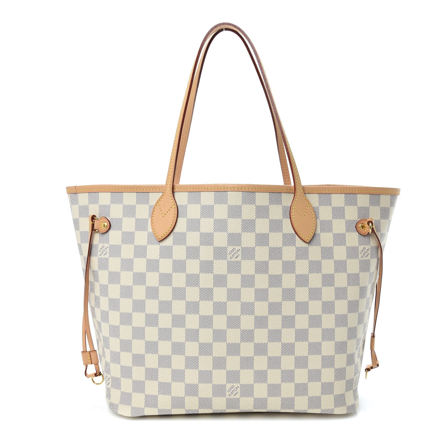 Louis Vuitton Damier Azur Neo Neverfull MM Rose Ballerine 3 of 13