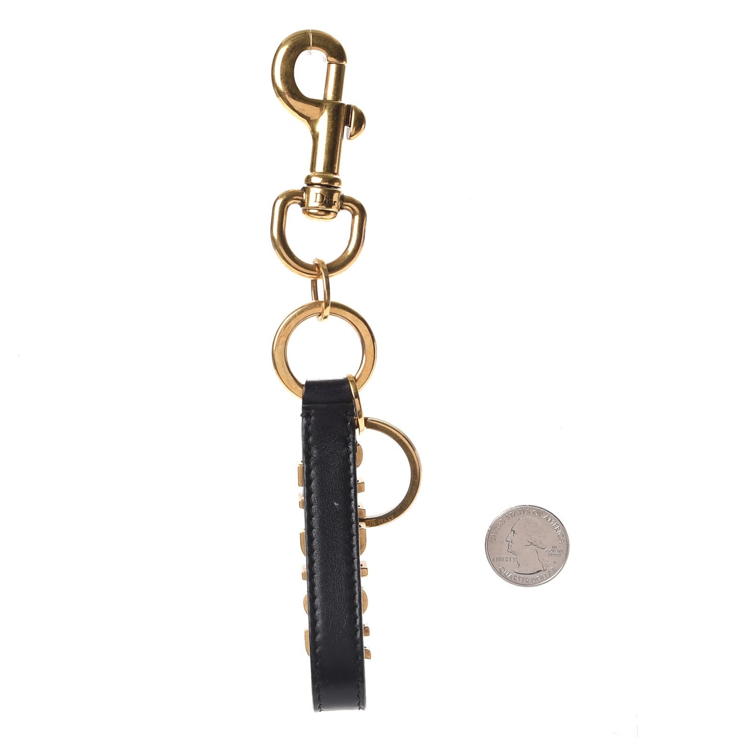 Calfkskin J'adior Key Ring Black