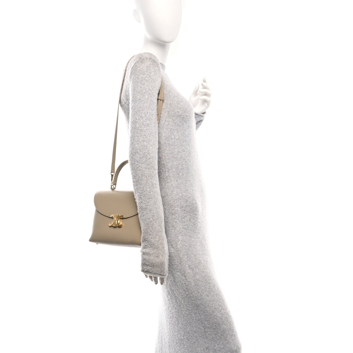 Celine Supple Calfskin Medium Nino Cappuccino 2 of 10