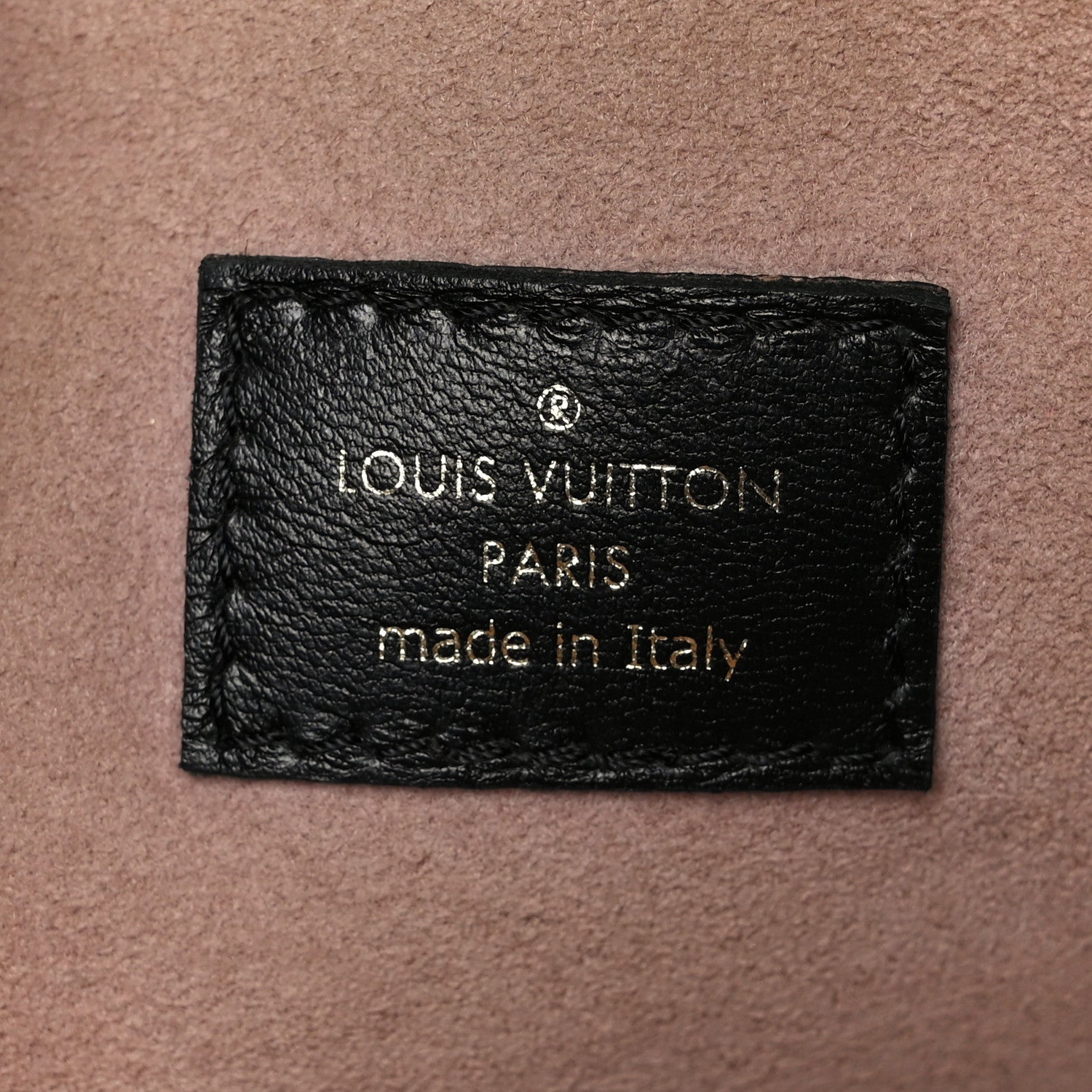 Louis Vuitton Lambskin Embossed Monogram Coussin PM Black 6 of 11