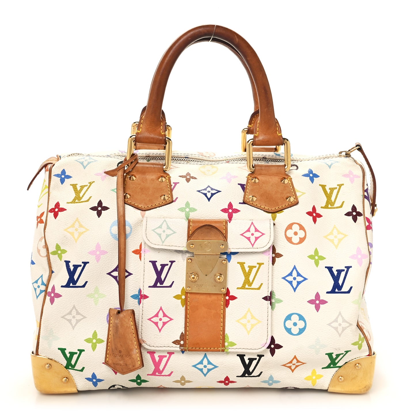 Monogram Multicolor Speedy 30 White