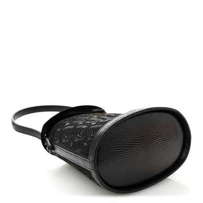 Hermes Lizard Embroidered Stromboli Black 4 of 10