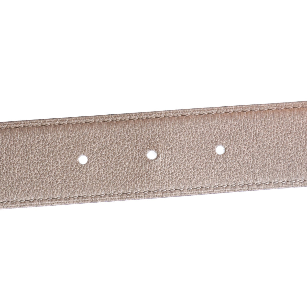 Hermes Epsom Swift 32mm H Belt 80 32 Blue Jean White 4 of 6