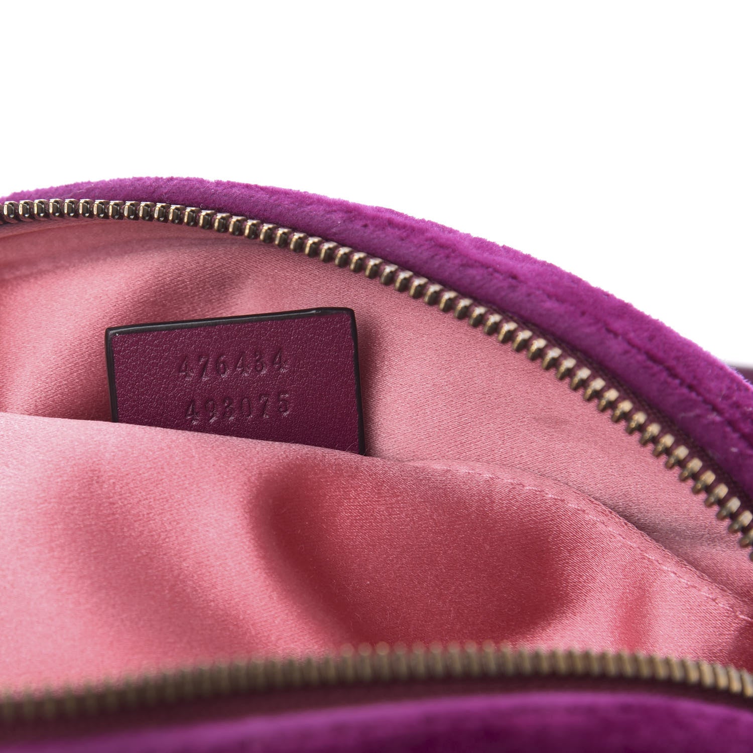 Gucci Velvet Matelasse GG Marmont Belt Bag 75 30 Fuchsia Violet Cyclamen 7 of 10