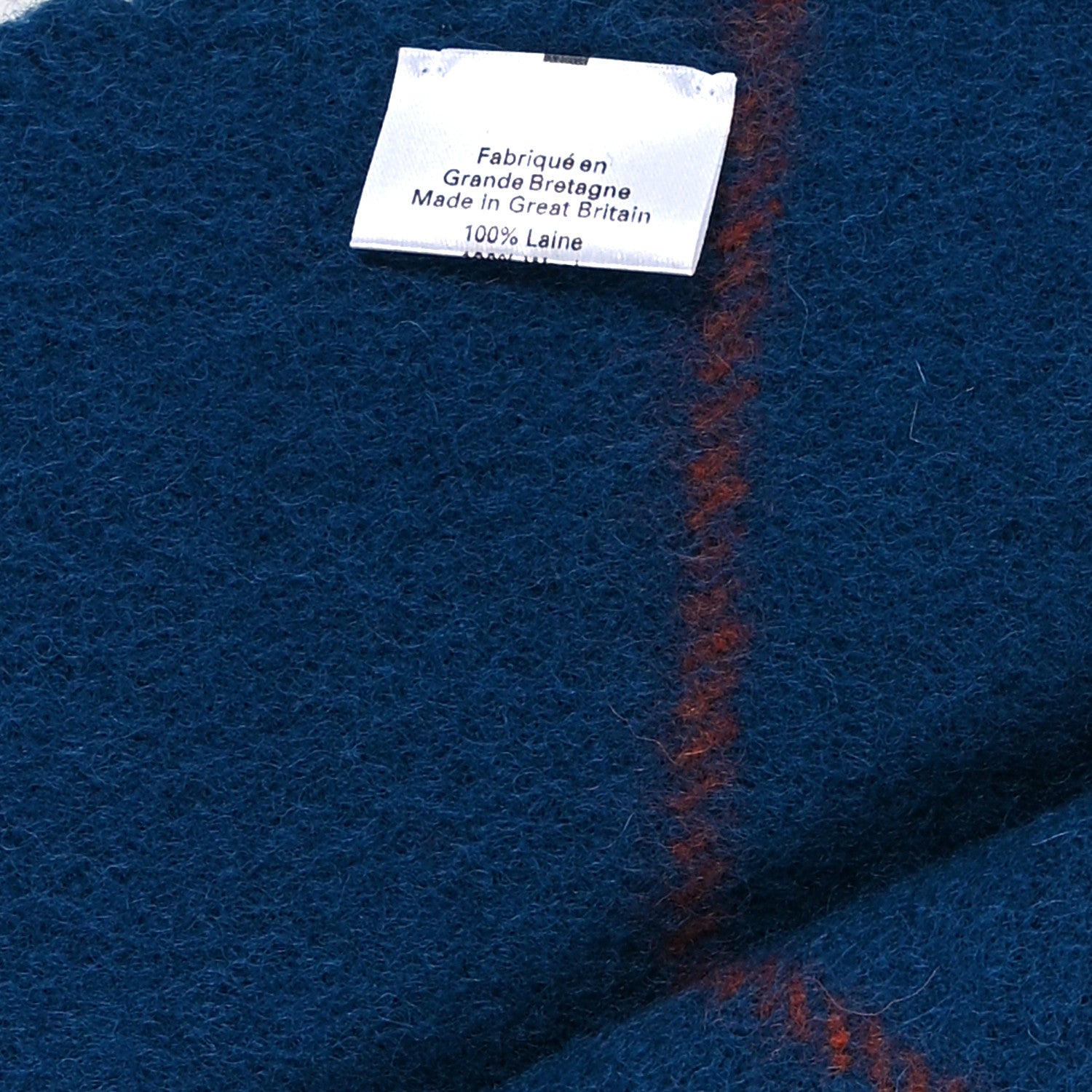 Hermes Wool Rocabar Blanket Bleu de Prusse 3 of 3