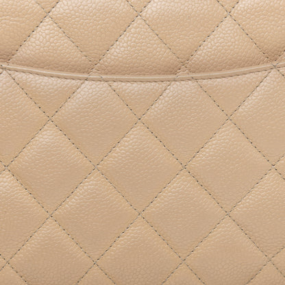 Chanel Caviar Quilted Jumbo Double Flap Beige Clair 14 of 18