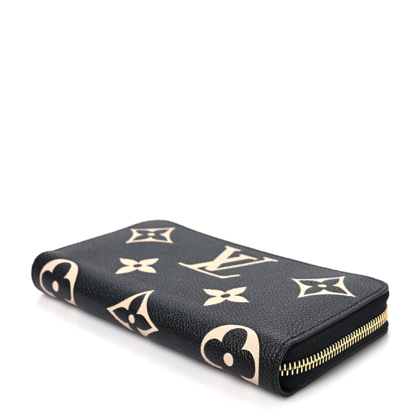 Empreinte Monogram Giant Zippy Wallet Black Beige