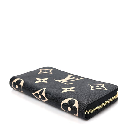 Louis Vuitton Empreinte Monogram Giant Zippy Wallet Black Beige 7 of 7