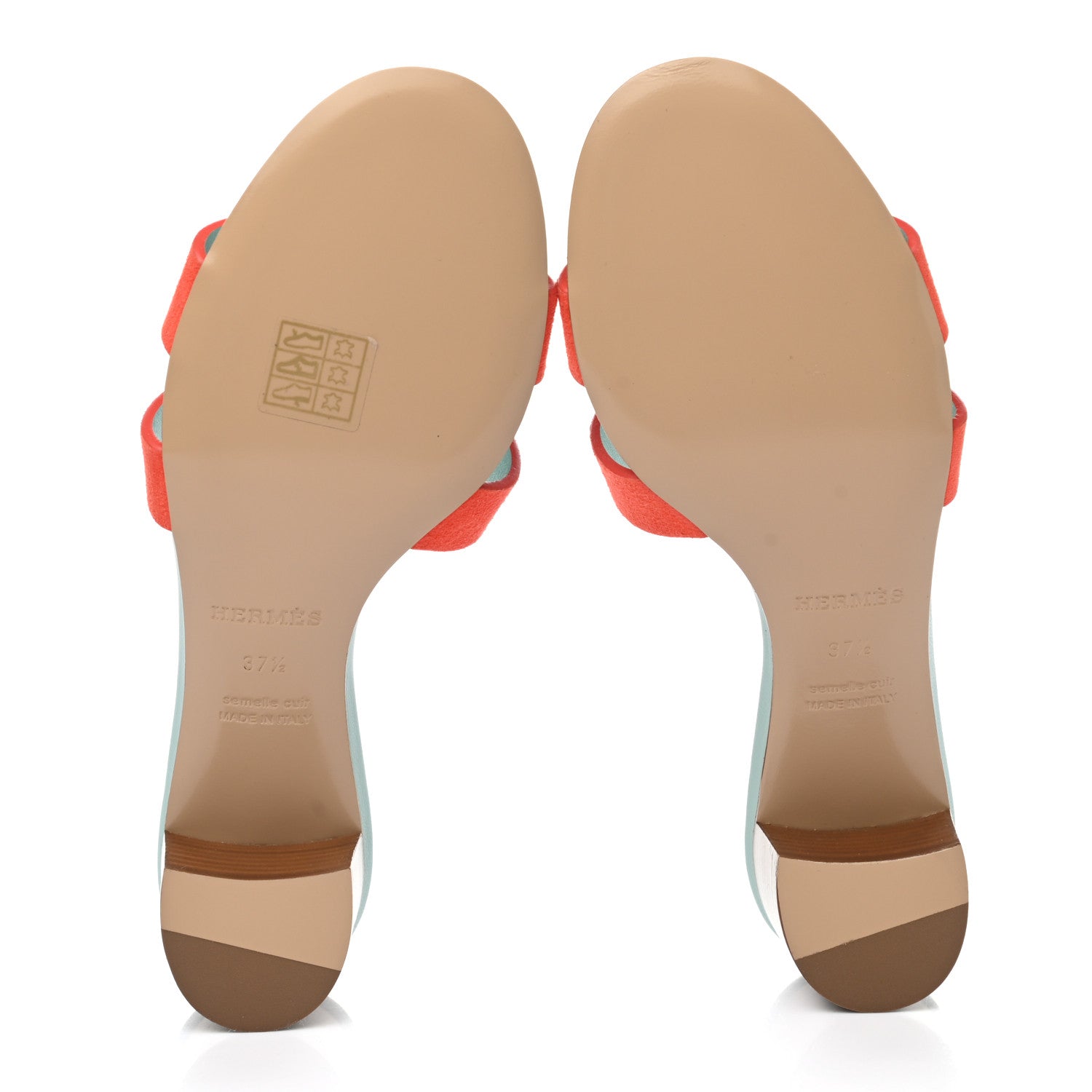 Hermes Suede Goatskin Oasis Sandals 37.5 Rose Sorbet 5 of 10