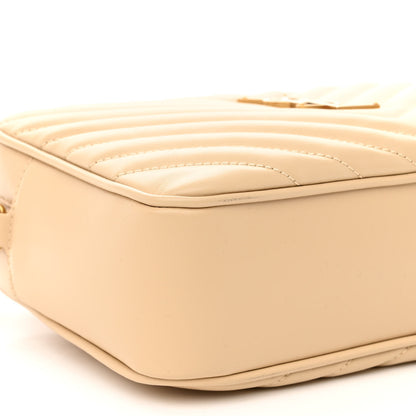 Saint Laurent Calfskin Matelasse Monogram Lou Camera Bag Dark Beige 9 of 11