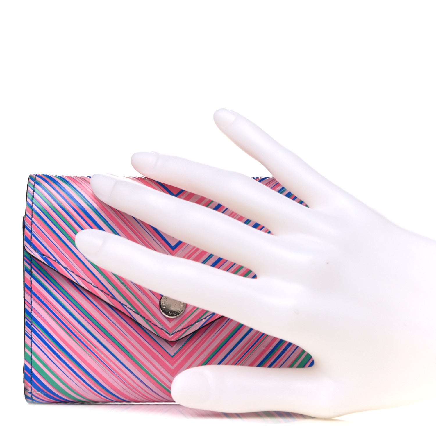 Louis Vuitton Epi Tropical Victorine Wallet Blue Rose 2 of 6