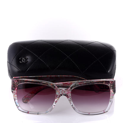 Chanel Acetate Multicolor Tweed CC Sunglasses 5220 Pink 8 of 8