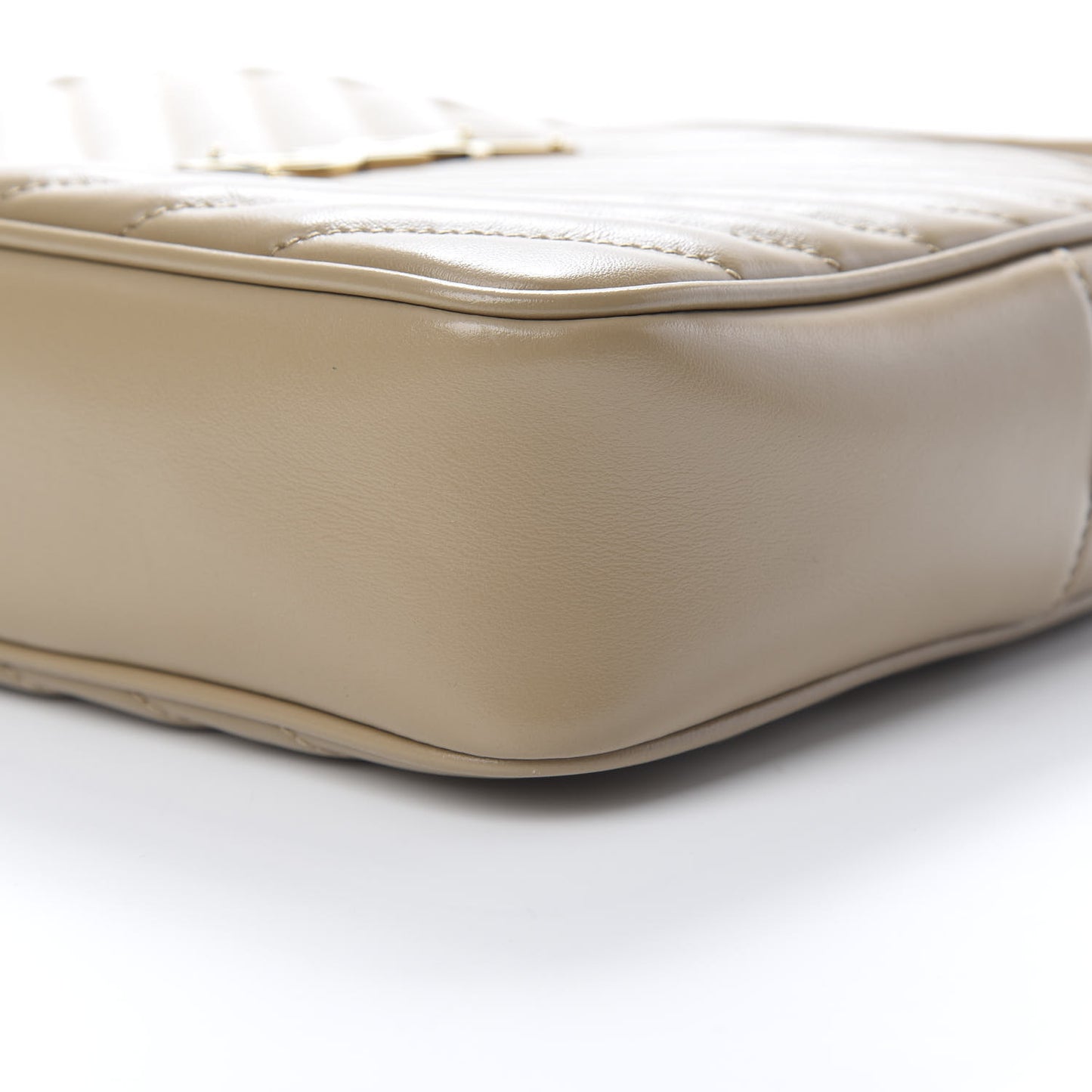 Calfskin Matelasse Monogram Lou Camera Bag Dusty Grey