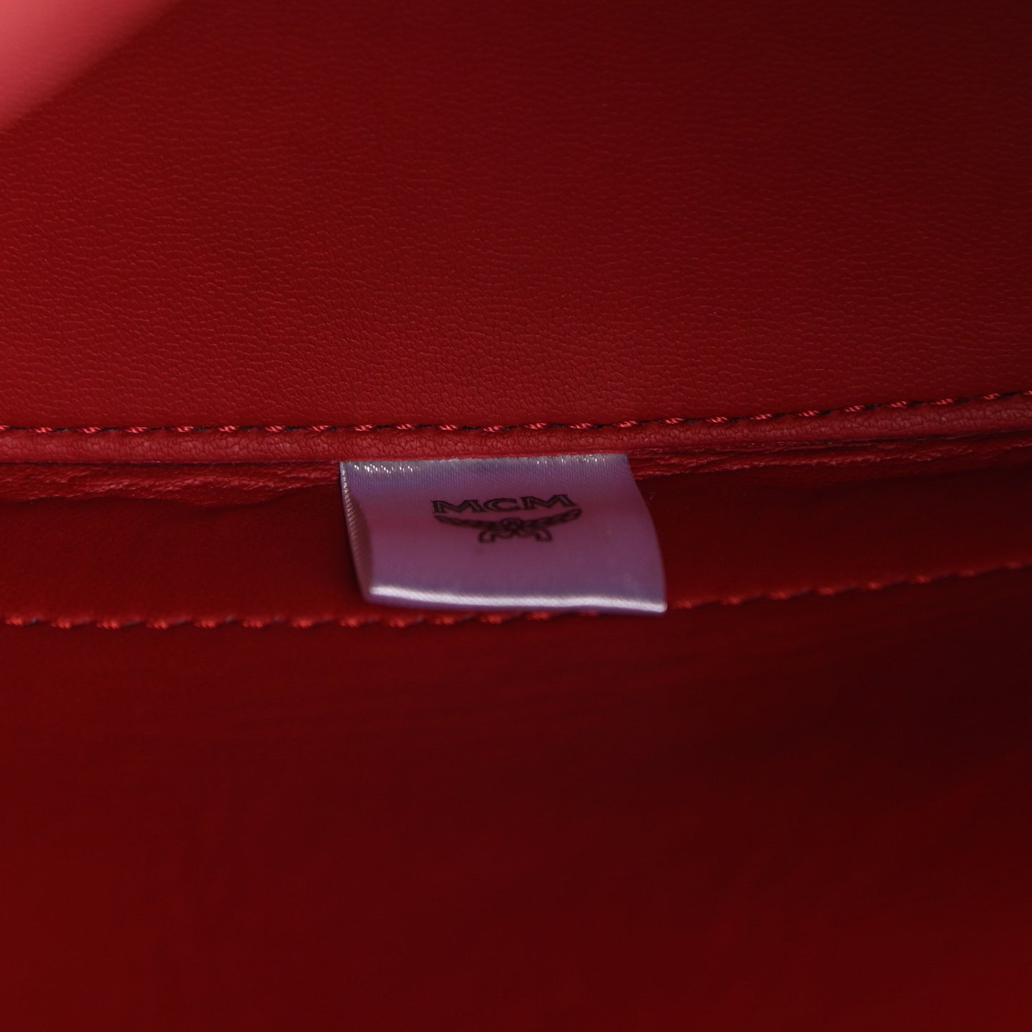 Grained Calfskin Bucket Bag Red