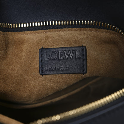 Loewe Calfskin Small Woven Puzzle Bag Dark Ink Dark Khaki 11 of 17