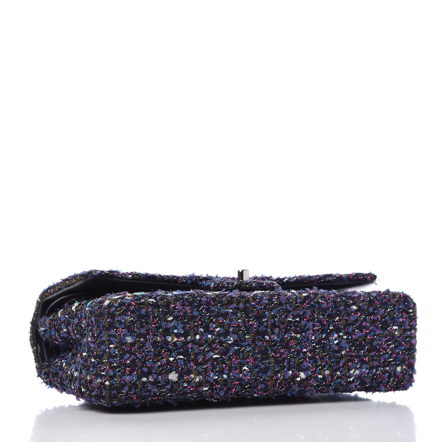 Chanel Tweed Quilted Medium Double Flap Multicolor 4 of 10