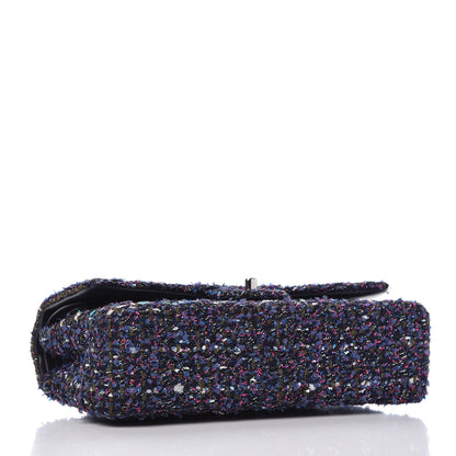 Chanel Tweed Quilted Medium Double Flap Multicolor 4 of 10