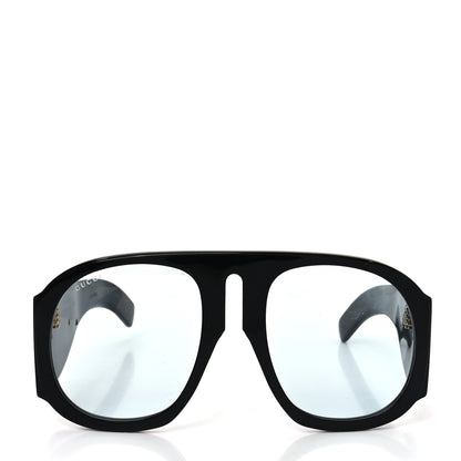 Gucci Oversized Aviator Sunglasses GG0152S Black 2 of 7