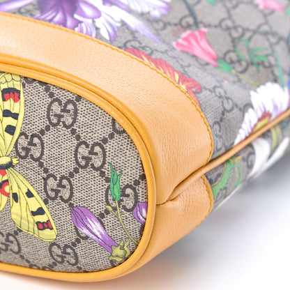 Gucci GG Supreme Monogram Flora Small Ophidia Bucket Bag Beige Multicolor Crop 10 of 10