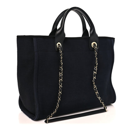 Chanel Mixed Fibers Small Deauville Tote Black 4 of 11