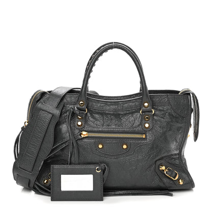 Balenciaga Agneau Classic Gold Hardware S City Gris Fossile 1 of 9