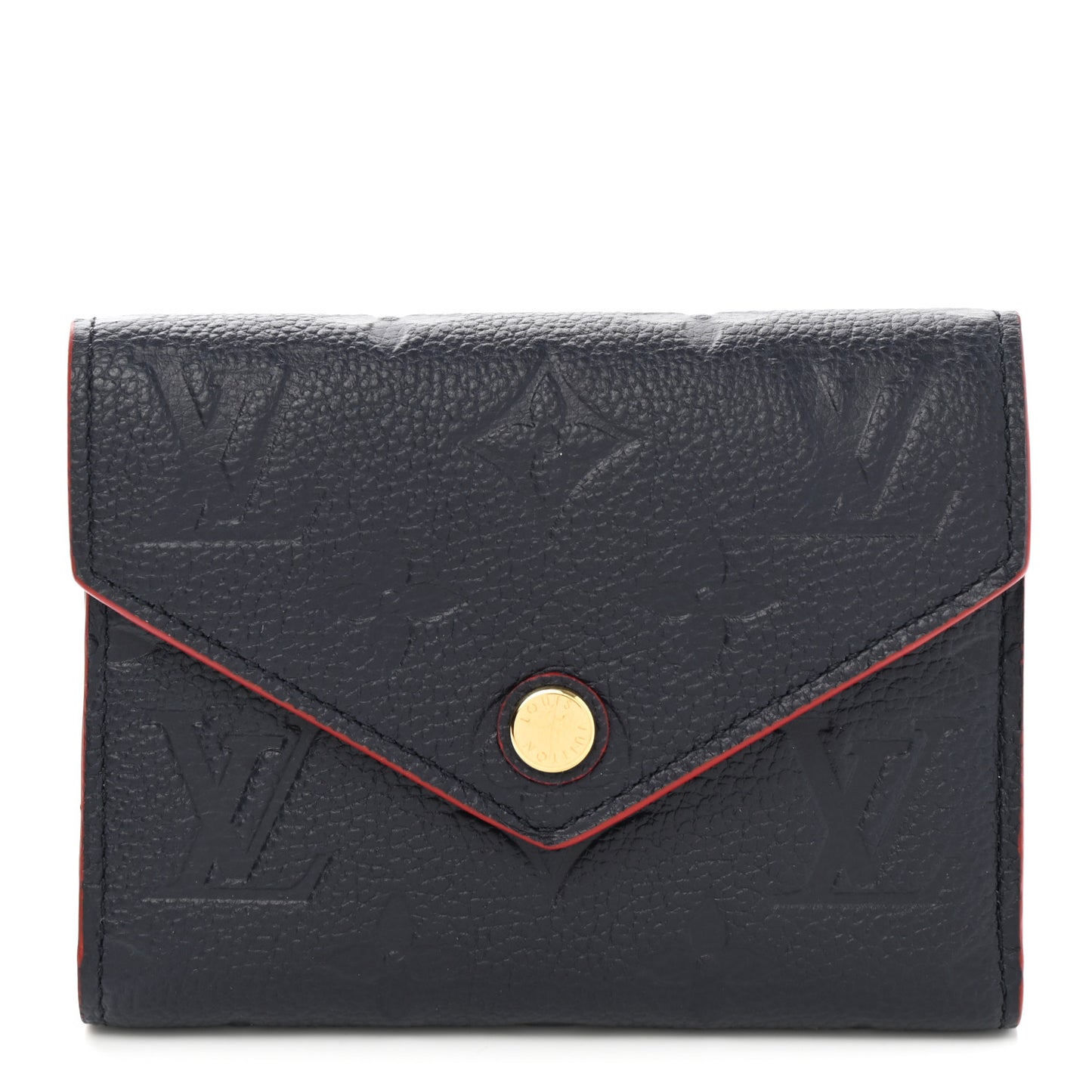 Empreinte Victorine Wallet Marine Rouge