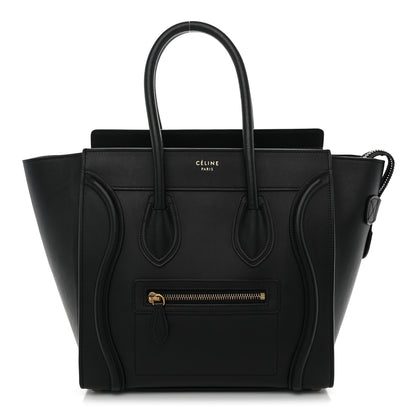 Celine Smooth Calfskin Micro Luggage Black 1 of 12