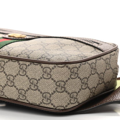 Gucci Soft GG Supreme Monogram Medium Ophidia Belt Bag Dark Brown 10 of 10