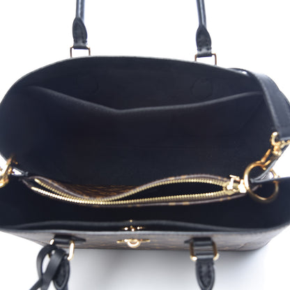 Louis Vuitton Monogram Flower Tote Black 6 of 9