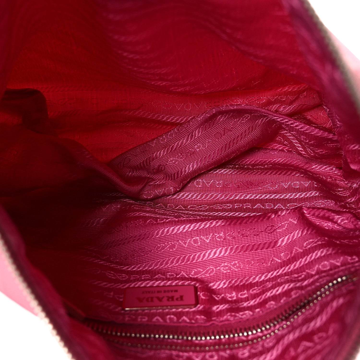 Prada Tessuto Nylon Shoulder Bag Begonia 4 of 8
