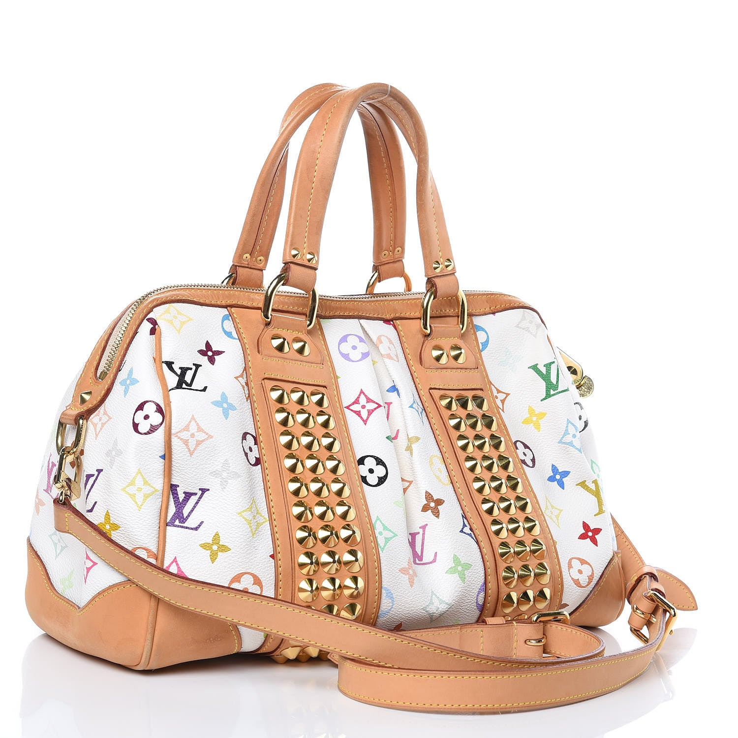 Louis Vuitton Monogram Multicolor Courtney MM White 3 of 12