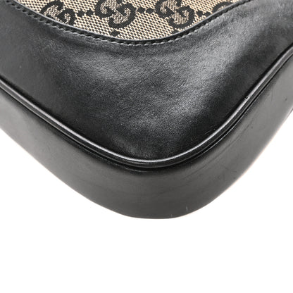 Gucci Monogram Small Jackie O Hobo Beige Black 10 of 10