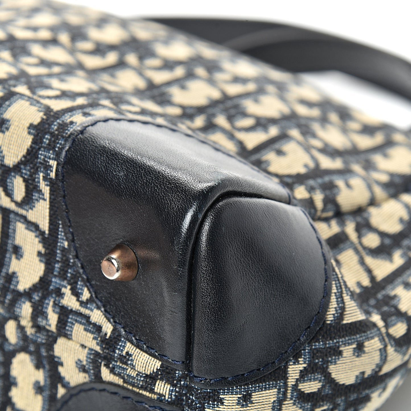 Monogram Shoulder Bag Navy Blue