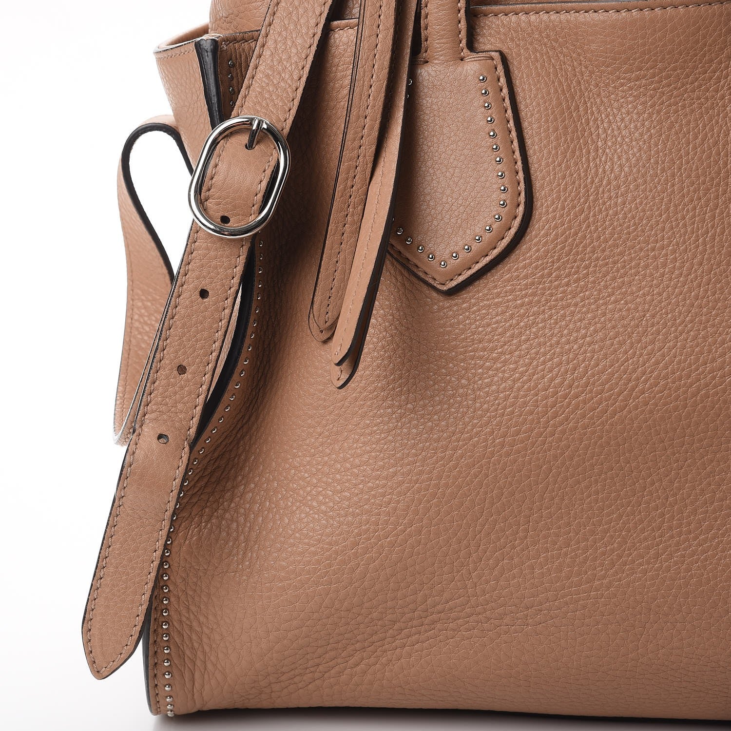 Gucci Cellarius Calfskin Ramble Studded Layered Tote Camelia 8 of 9