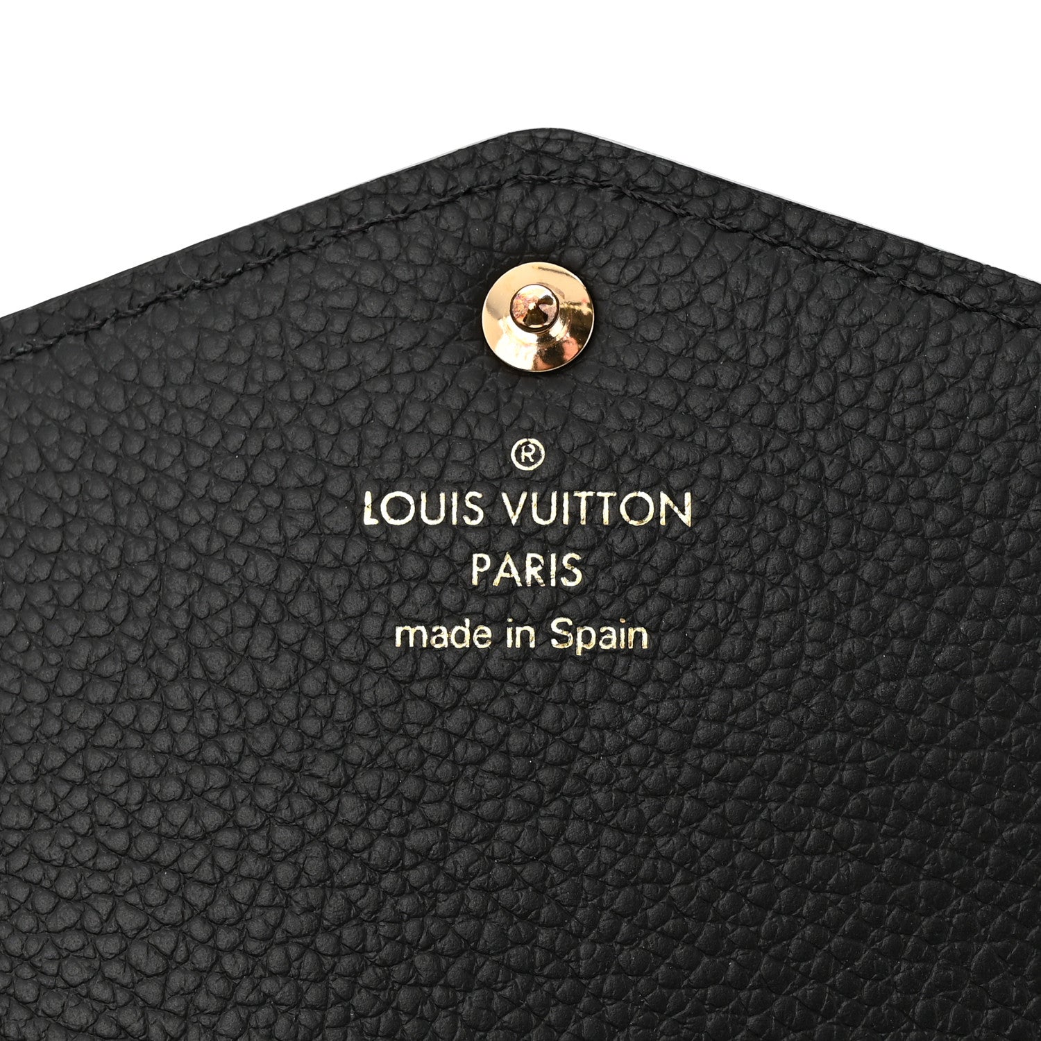 Louis Vuitton Monogram Empreinte Giant Sarah Wallet Black Beige 6 of 8