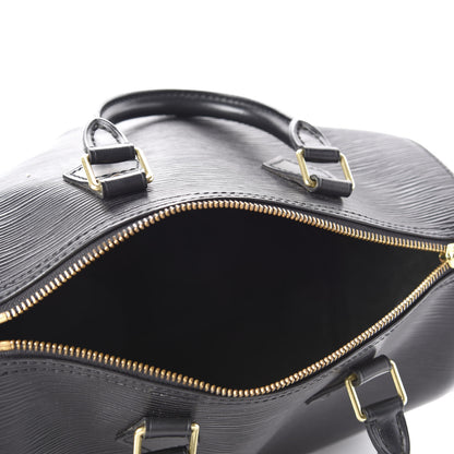 Louis Vuitton Epi Speedy 25 Black 5 of 10