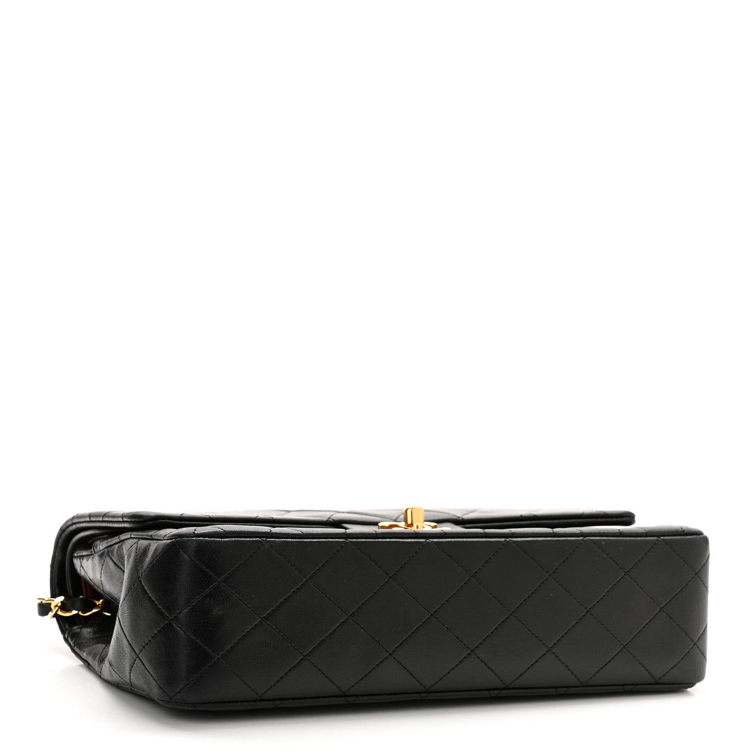Chanel Lambskin Quilted Medium Double Flap Black 4 of 11